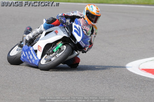 2009-05-09 Monza 0899 Supersport - Free Practice - Barry Veneman - Suzuki GSX-R600
